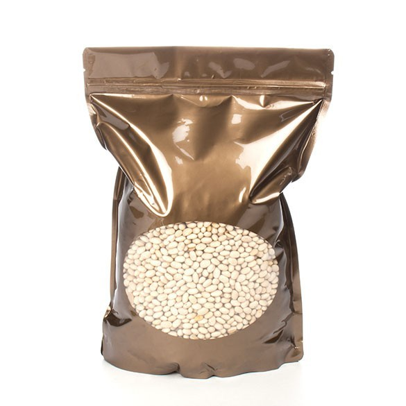 Buste doypack color bronzo con finestra ovale 21x9x29cm | 510 grammi (100 pezzi) [ZBGO5BZ]