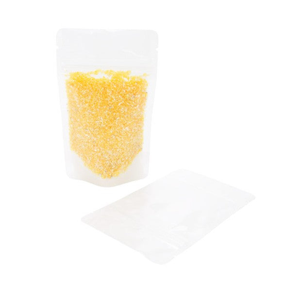 Buste doypack in carta di riso trasparente/bianco 7.9x5.1x13cm | 28 grammi (100 pezzi) [ZBGR1WC]