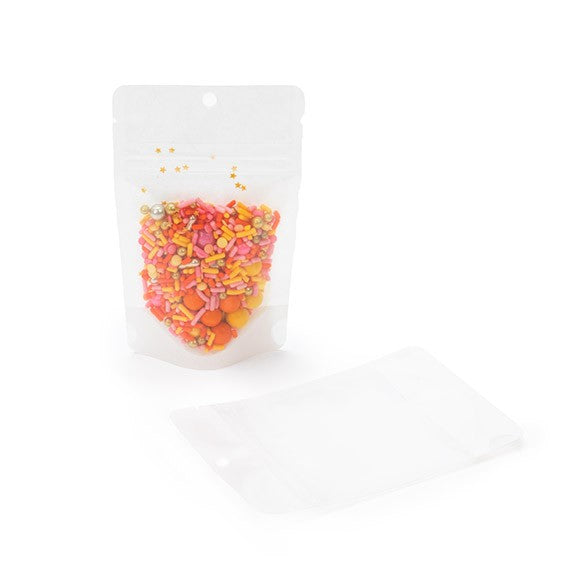 Buste doypack in carta di riso trasparente/bianco 7.9x5.1x13cm | 28 grammi (100 pezzi) [ZBGR1WC]