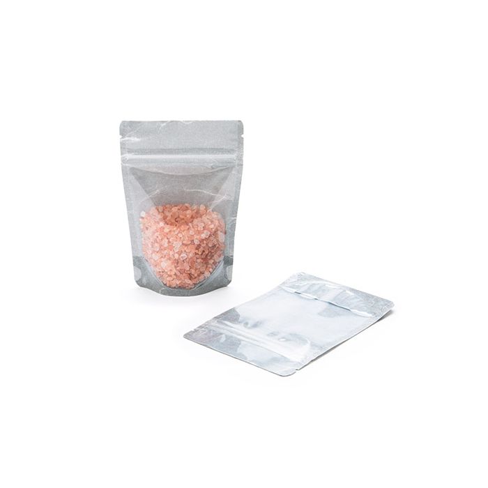 Busta doypack in carta di riso trasparente/nero 10.2x6x15.2cm | 57 grammi (100 pezzi) [ZBGR2BC]