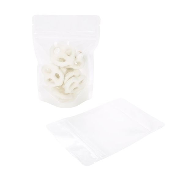 Buste doypack in carta di riso trasparente/bianco 10.2x6x15.2cm | 57 grammi (100 pezzi) [ZBGR2WC]