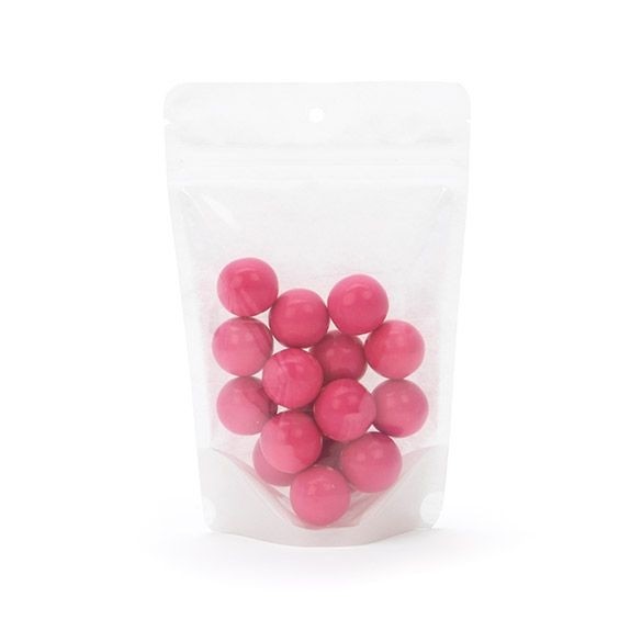 Buste doypack in carta di riso trasparente/bianco 11.9x7.6x18.4cm | 114 grammi con foro (100 pezzi) [ZBGR46WCH]