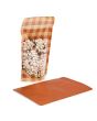 Buste doypack Trasparente/Plaid arancione pastello 13x7,9x20,6 cm (25 pezzi) [ZBGSW3OP]
