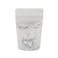 Stand Up Pouches Transparent/White 10.2x6x15.2cm | 57 grams
