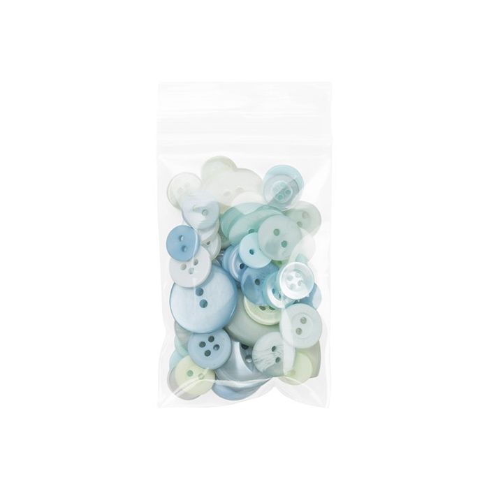 Sacchetto trasparente con chiusura a pressione 5x7.5cm PP 50 microns (100 pezzi) [ZC23]