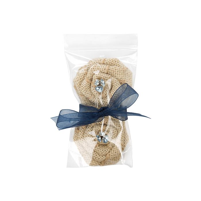 Sacchetto trasparente con chiusura a pressione e foro di ventilazione 7.5x12.5cm PP 50 microns (100 pezzi) [ZC35V]