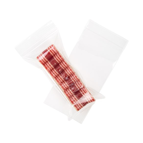 Sacchetto trasparente con chiusura a pressione 7.5x15cm PP 50 microns (100 pezzi) [ZC36]