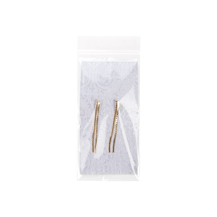 Sacchetto trasparente con chiusura a pressione e foro di ventilazione 7,5x15cm PP 50 microns (100 pezzi) [ZC36V]