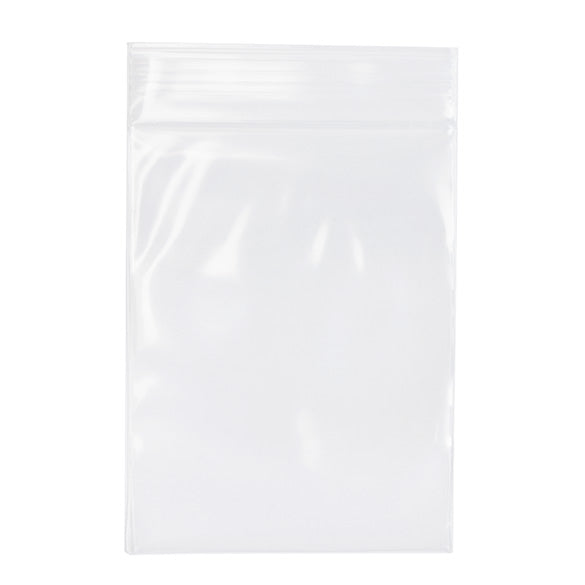 Sacchetto trasparente con chiusura a pressione 7,5x10cm PE 100 micron (100 pezzi) [4PE34]