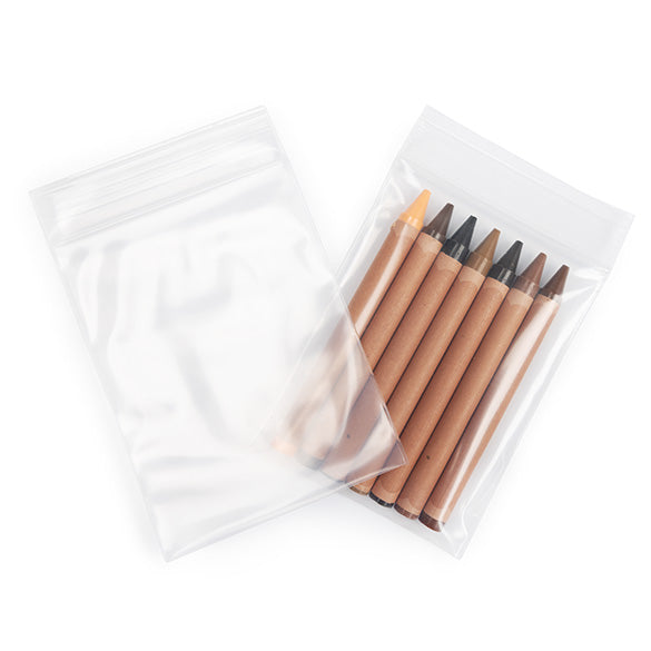 Sacchetto trasparente con chiusura a pressione 7,5x10cm PE 100 micron (100 pezzi) [4PE34]