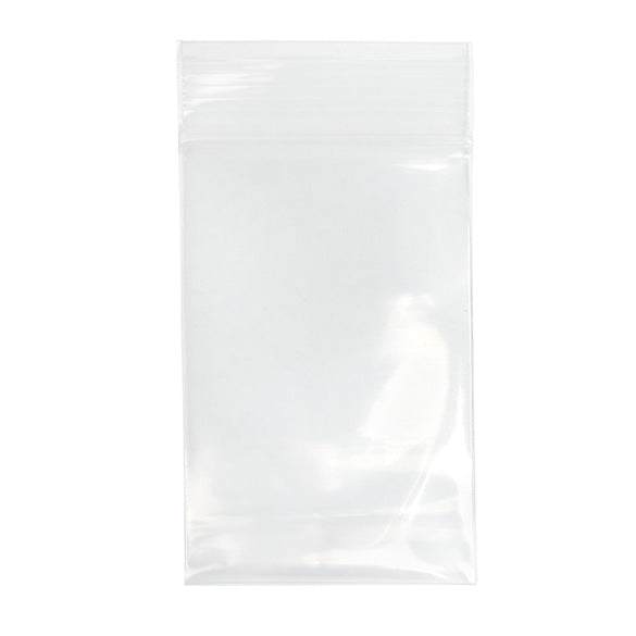Sacchetto trasparente con chiusura a pressione 5x7.5cm PE 150 micron (100 pezzi) [6PE23]