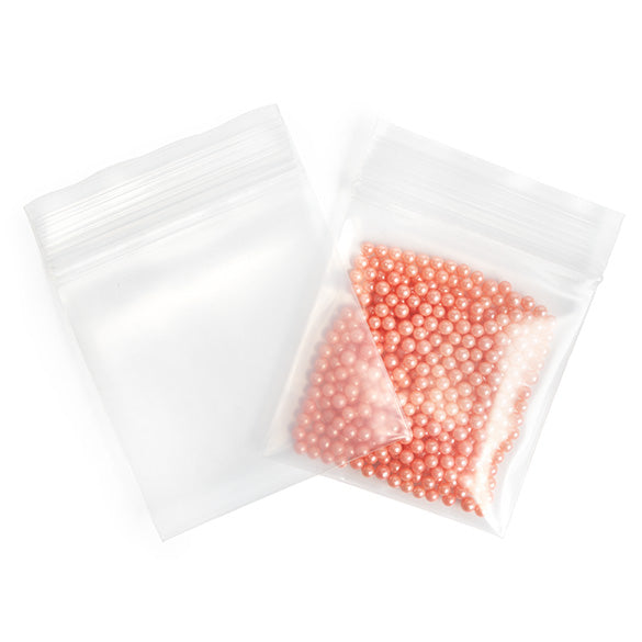 Sacchetto trasparente con chiusura a pressione 7.5x7.5cm PE 150 micron (100 pezzi) [6PE33]