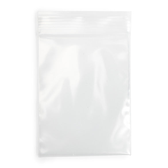 Sacchetto trasparente con chiusura a pressione 7,5x10cm PE 150 micron (100 pezzi) [6PE34]