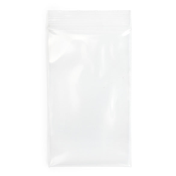 Sacchetto trasparente con chiusura a pressione 7.5x12.5cm PE 150 micron (100 pezzi) [6PE35]