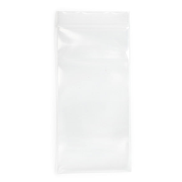 Sacchetto trasparente con chiusura a pressione 7,5x15cm PE 150 micron (100 pezzi) [6PE36]