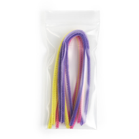 Sacchetto trasparente con chiusura a pressione 7,5x15cm PE 150 micron (100 pezzi) [6PE36]