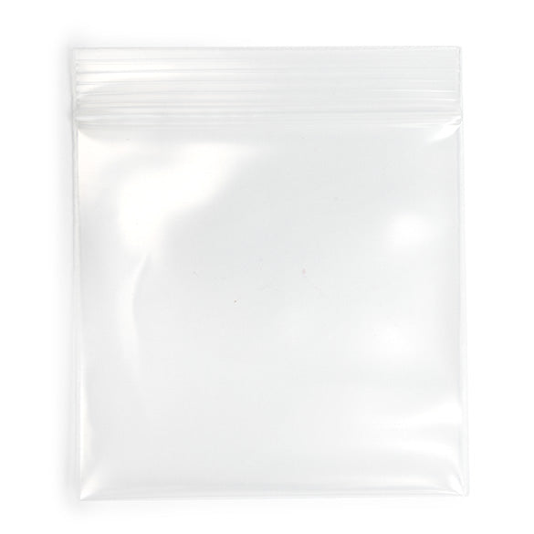 Sacchetto trasparente con chiusura a pressione 10x10cm PE 150 micron (100 pezzi) [6PE44]