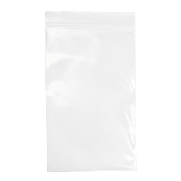 Sacchetto trasparente con chiusura a pressione 12.5x20.5cm PE 150 micron (100 pezzi) [6PE58]
