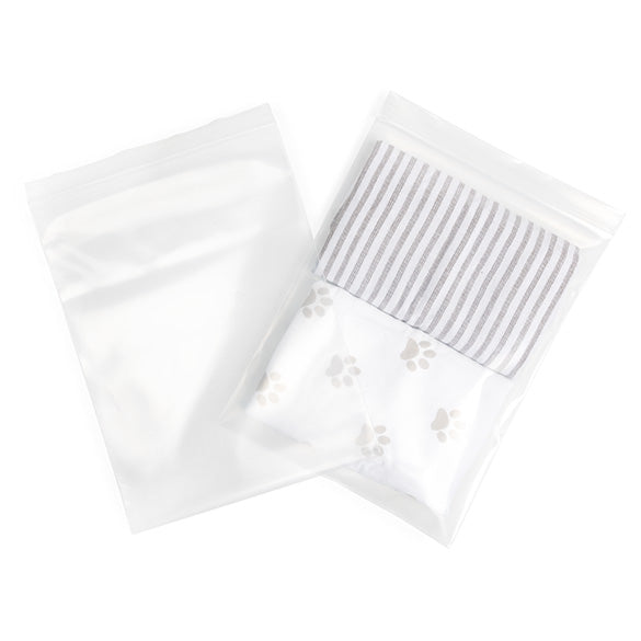 Sacchetto trasparente con chiusura a pressione 23x30.5cm PE 150 micron (100 pezzi) [6PE912]