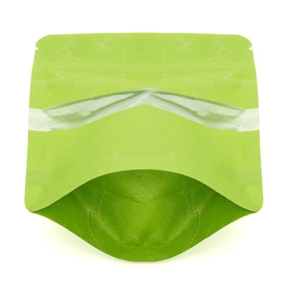 Busta doypack in carta di riso verde 10x6x15cm | 57 grammi (100 pezzi) [ZBGR2GR]