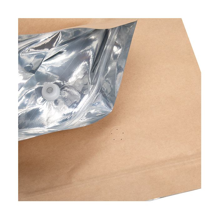 Buste doypack Kraft 22,9x12,1x34,3cm con valvola (100 Pezzi) [ZBGM6K]