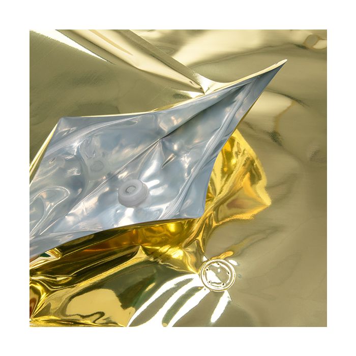 Buste doypack color oro 22,9x12,1x34,3cm con valvola (100 Pezzi) [ZBGM6SGV]