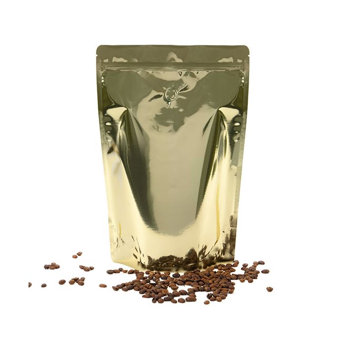 Stand Up Pouches Gold 22,9x12,1x34,3cm w/Valve