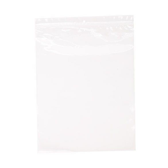 Sacchetto trasparente con chiusura a pressione, foro e foro per l'aerazione 25.5x33cm PP 50 microns (100 pezzi) [ZR1013V]