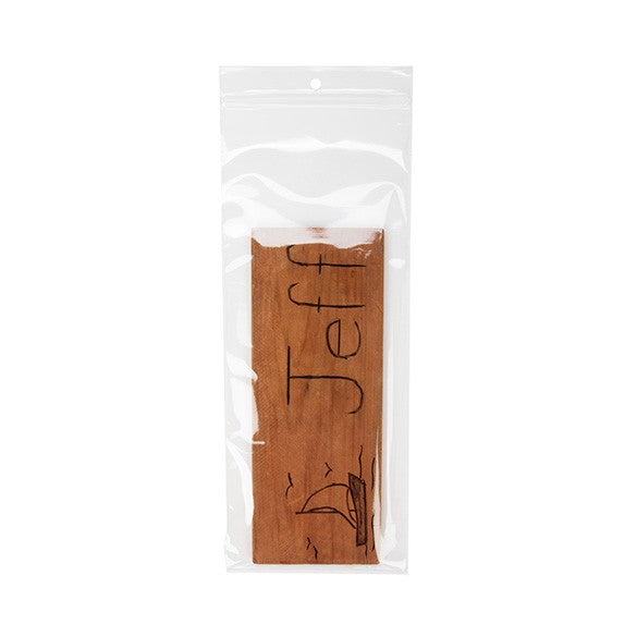 Sacchetto trasparente con chiusura a pressione e foro 10x25.5cm PP 50 microns (100 pezzi) [ZR410]