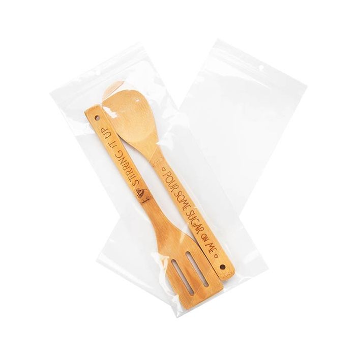 Sacchetto trasparente con chiusura a pressione e foro 14x33cm PP 50 microns (100 pezzi) [ZR5H13]